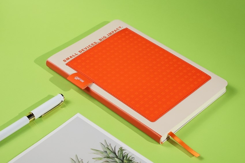 orange leather notebook orange leather notebook